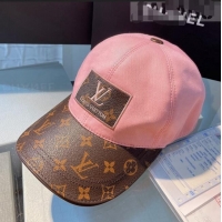 Affordable Price Louis Vuitton Monogram Canvas Baseball Hat LV1901 Pink 2021