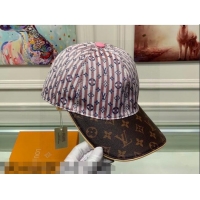 Grade Quality Louis Vuitton Monogram Striped Canvas Baseball Hat LV2819 Pink/Brown 2021