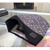 Good Looking Louis Vuitton Knit Hat LV2981 Grey/Black 2021