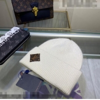 Particularly Recommended Louis Vuitton Wool Patch Knit Hat 110592 White 2021