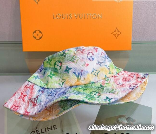 Shop Best Louis Vuitton Watercolor Bucket Hat 053172 Green 2022