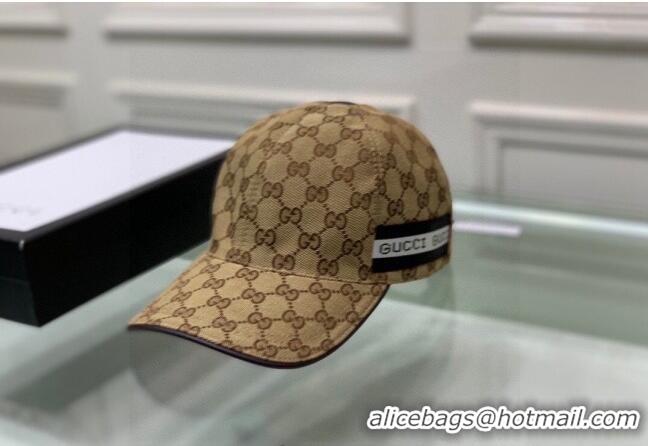 Good Looking Gucci GG Canvas Baseball Hat 031069 Brown 2022
