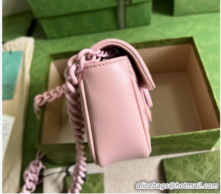 Buy Discount Gucci GG Marmont belt bag 699757 Light pink