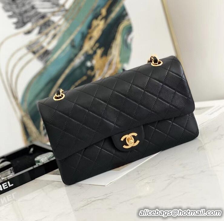 Top Quality Chanel Original Leather Flap Bag A35203 Black/Gold