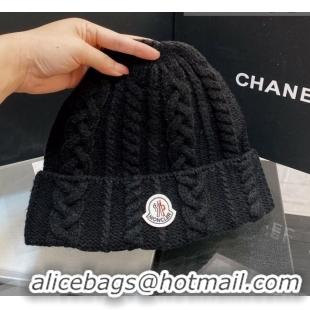 Top Quality Moncler Knit Hat M2911 Black 2021