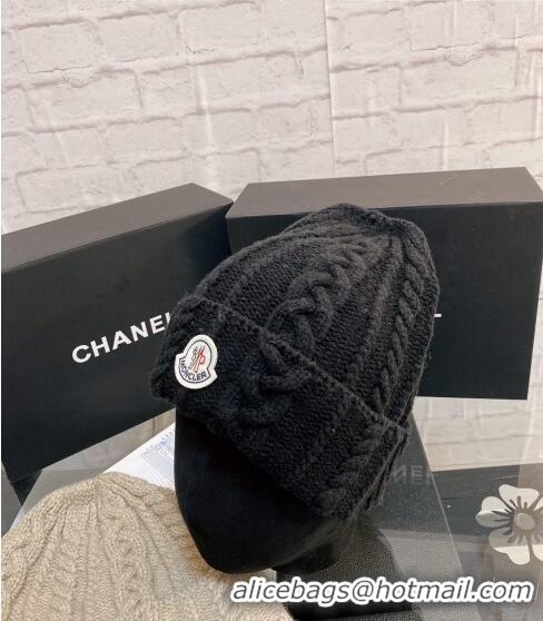 Top Quality Moncler Knit Hat M2911 Black 2021