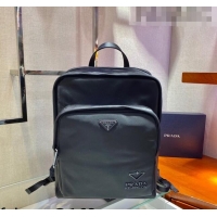 Well Crafted Prada Men's Re-Nylon and Saffiano Leather Backpack 2VZ081 Black 2022