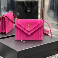 Unique Style SAINT LAURENT GABY MINI SATCHEL IN SUEDE 685574 MAGENTA PINK