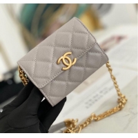 Good Product CHANEL CLUTCH WITH CHAIN 81156 GRAY