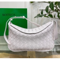 Buy Fashionable Bottega Veneta Intreccio leather shoulder bag 690226 white