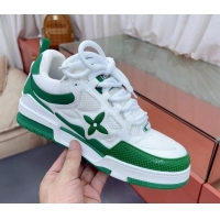 Best Quality Louis Vuitton Skate Sneakers Green/White 071974 