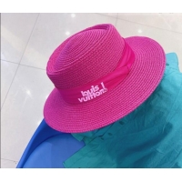 Trendy Design Louis Vuitton Straw Wide Brim Hat 043040 Hot Pink 2022