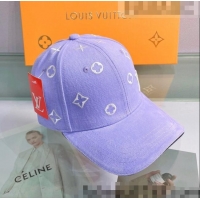 Pretty Style Louis Vuitton Canvas Baseball Hat 043053 Purple 2022
