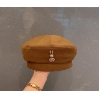 Unique Style Louis Vuitton Beret Hat with Rabbit 091581 Brown 2022