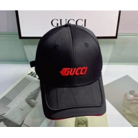 Best Product Gucci Canvas Baseball Hat 040209 Black 2022
