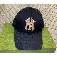 Famous Brand Gucci NY Baseball Hat G04147 Black 2022