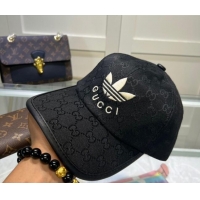 Low Price adidas x Gucci Baseball Hat 081842 Black 2022