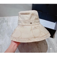 Cheapest Gucci Maxi-GG Canvas Bucket Hat 083102 White 2022