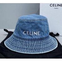 Inexpensive Celine Denim Bucket Hat CE2206 Blue 2021