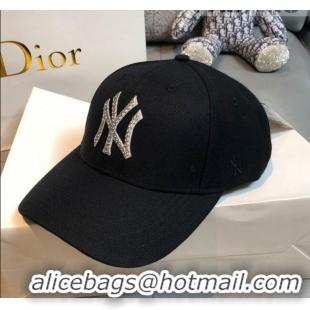 Shop Duplicate New York NY Canvas Baseball Hat NY1737 Black 2021