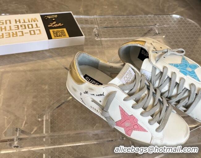 Good Quality Golden Goose Super-Star Calfskin Sneakers White 0809108