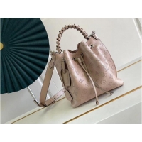Buy Fashionable Louis Vuitton MURIA Mahina perforated calf leather M55800 light pink