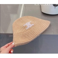 Chic Reproduction Celine Knit Bucket Hat 081810 Beige 2022