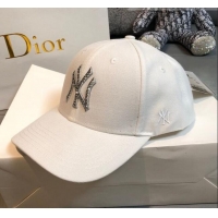 New Style New York NY Canvas Baseball Hat NY1737 White 2021