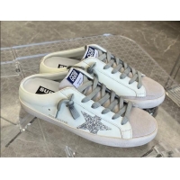 Grade Quality Golden Goose Super-Star Sabots Mule Sneakers White/Grey 0809117