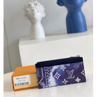 Super Quality Louis Vuitton COIN CARD HOLDER M81432 blue