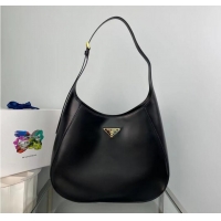 Promotional Popular Prada leather shoulder bag 1AC281 Black