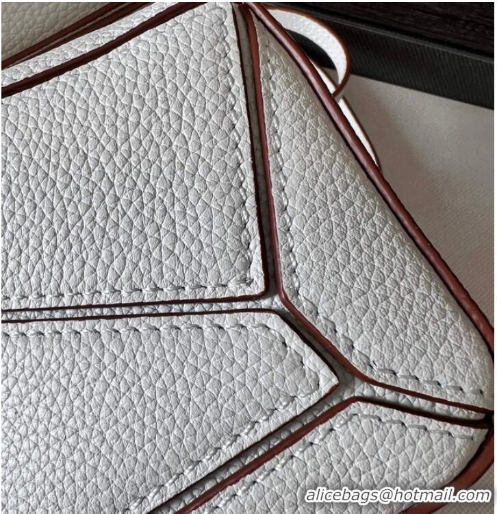 New Fashion Loewe mini Puzzle Bag Original Leather 6124 cream
