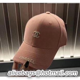 Reasonable Price Chanel Canvas Baseball Hat 0401102 Pink 2022