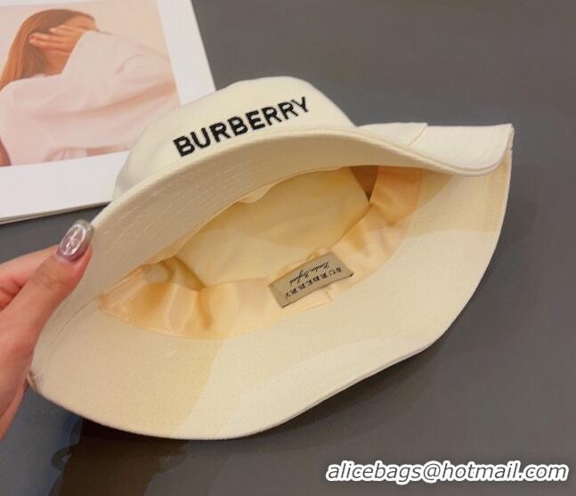 Shop Best Burberry Men's Horseferry Cotton Bucket Hat 1109 White 2022