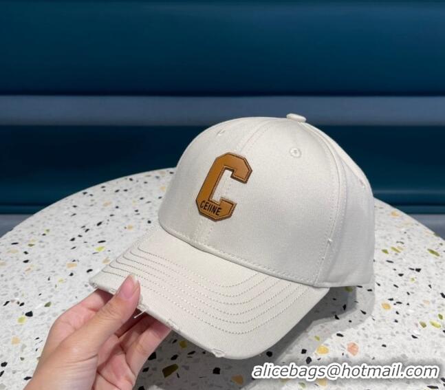 Super Quality Celine Baseball Hat Cream 1123 White 2022