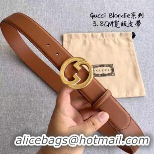 Best Product Gucci Blondie 38MM leather belt 703147-1