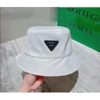 Top Quality Bottega Veneta Silk Bucket Hat 0310105 White 2022