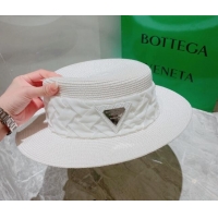 Well Crafted Bottega Veneta Straw Wide Brim Hat 0310117 White 2022