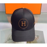 Reasonable Price Hermes Canvas Baseball Hat 0430104 Black 2022