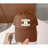 Reasonable Price Celine Baseball Hat 1019110 Brown 2022
