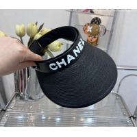 Good Product Chanel Visor Hat 0401114 Black/White 2022
