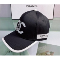 Most Popular Chanel Canvas Baseball Hat 043060 Black 2022