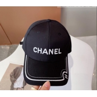 Well Crafted Chanel Baseball Hat CH1066 Black 2022