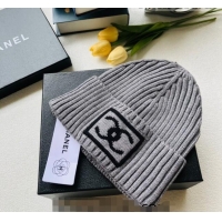 Inexpensive Chanel Knit Hat 083121 Grey 2022