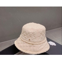Famous Brand Chanel Bucket Hat 091532 White 2022