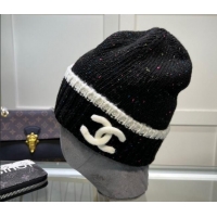 Famous Brand Chanel Knit Hat CH0930 Black/Multicolor 2022