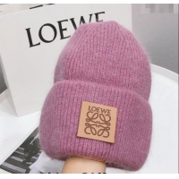Best Price Loewe Knit Hat 112253 Purple 2022