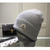 Reasonable Price Moncler Wool Knit Hat 110903 Light Grey 2022