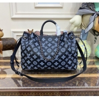 Affordable Price Louis Vuitton BELLA TOTE M59200 black&blue