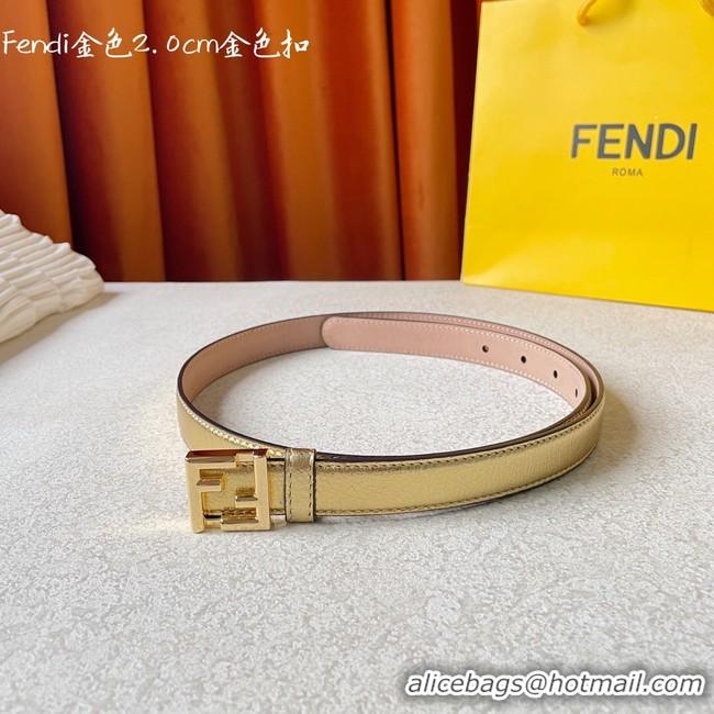 Top Quality Fendi Leather Belt 20MM 2774